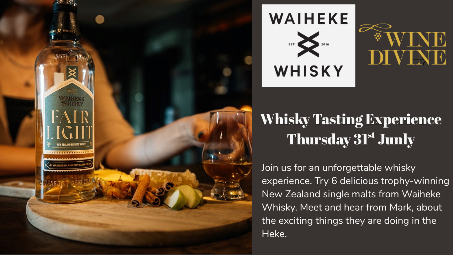 Waiheke Whisky Christchurch City Tasting Experience