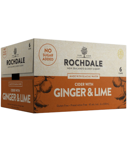 Rochdale Ginger & Lime Cider 6x 330ml